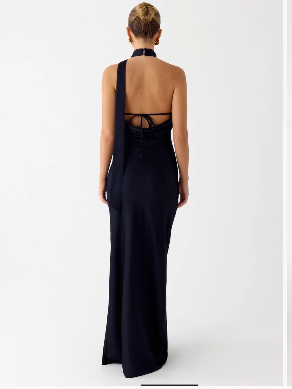 Peppermayo Keena Scarf Maxi Dress - Navy - Picture 3 of 7